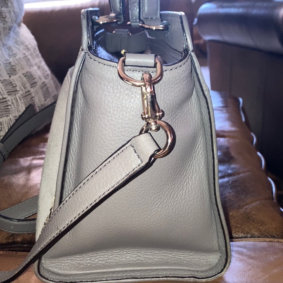 Kate Spade Chatham Lane Gray Satchel/crossbody w/Leather, Suede and Snakeskin - Picture 14 of 15